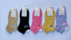 Ladies Ankle Socks Plain (Pack of 5)