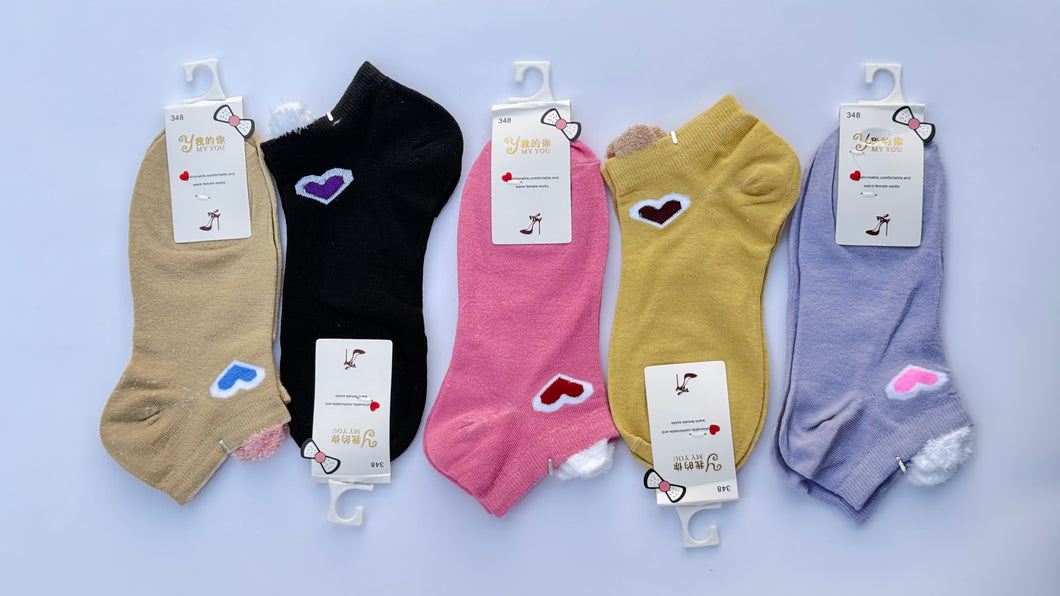 Ladies Ankle Socks Plain (Pack of 5)