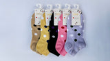 Ladies Ankle Socks Dotted (Pack of 5)