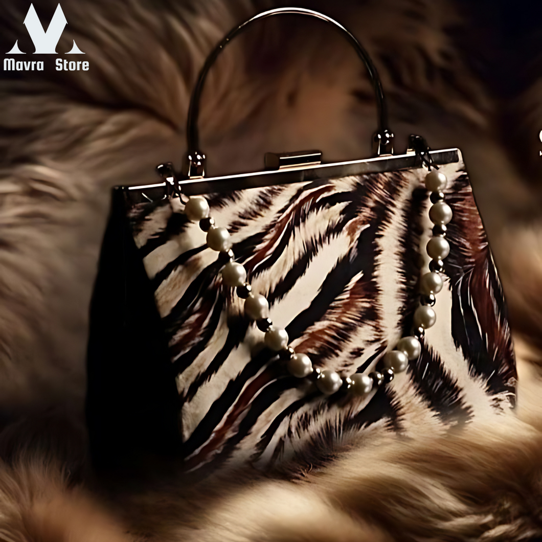 Handbag V Velvet Tiger