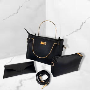 Handbag 3 pcs Luxe Black