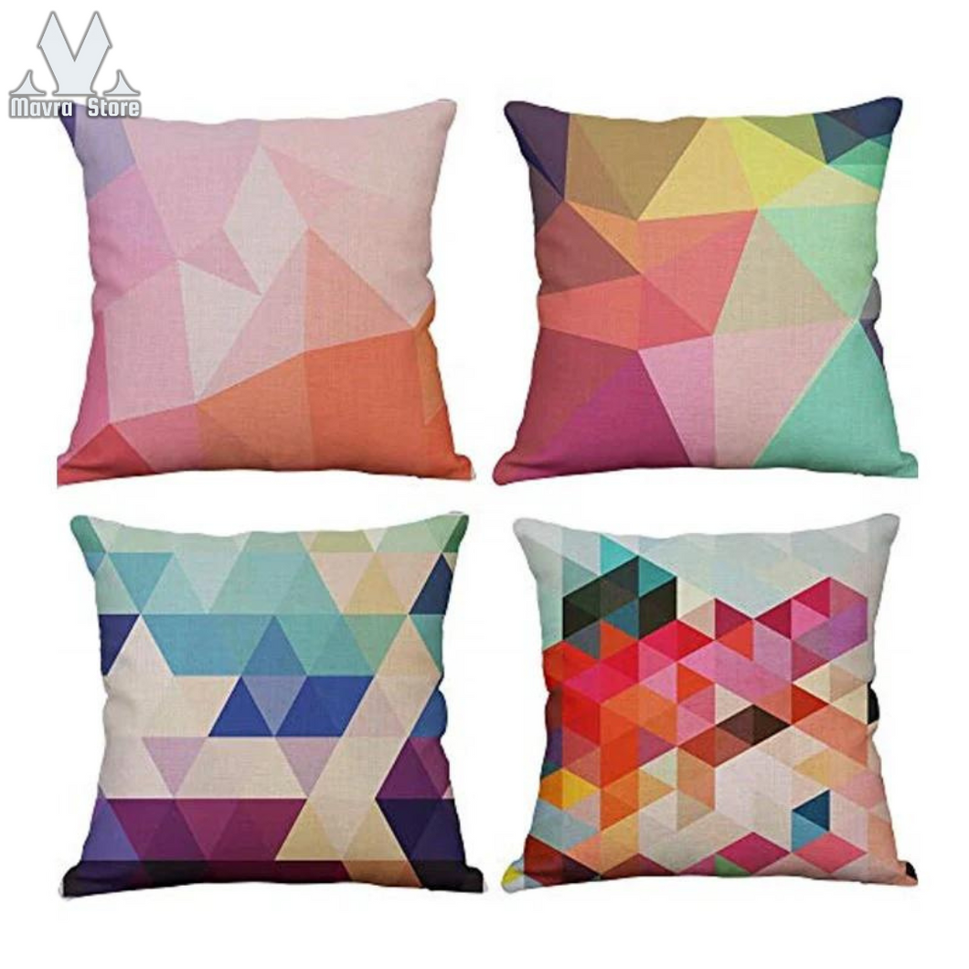 Cushion Cover Glitter Pattern pack of 4