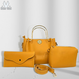 Handbag 3 pcs Luxe Mustard