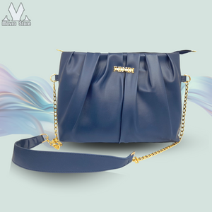 Wavy Handbag Navy Blue