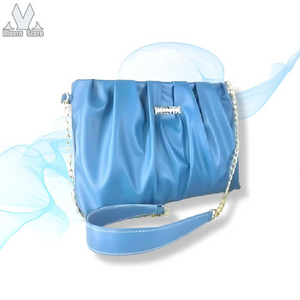 Wavy Handbag Tick Blue