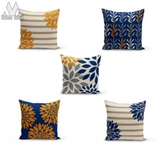 Cushion Cover Flower Look pack of 5