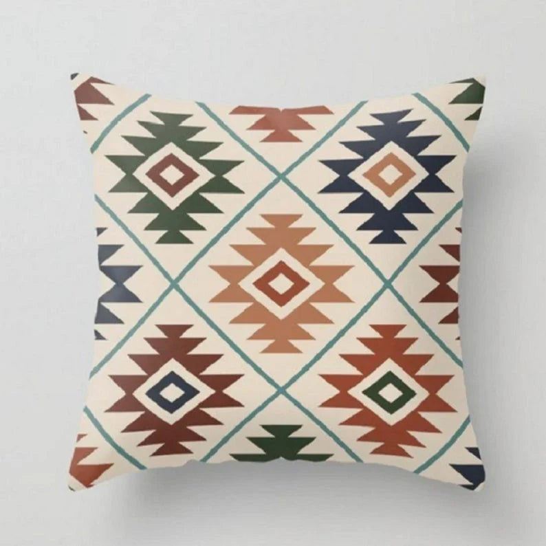 Traditional Style Cushion Multi colors 5 Pcs